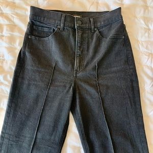 Express Super High Rise Straight Denim